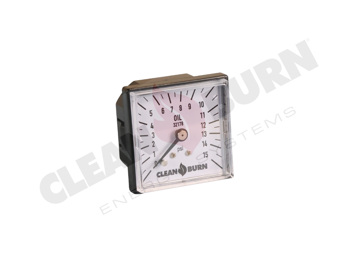 Square Oil Gauge 0-15 | OEM Part #32178 | Clean Burn